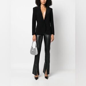 Norma Kamali faux-leather skinny trousers Size Large 36